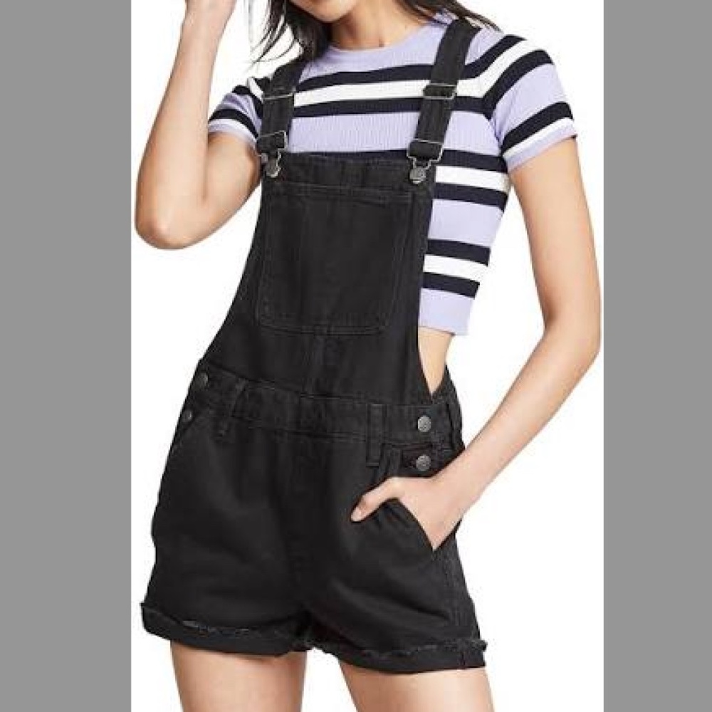 Madewell Women's Adirondack Short Denim Overalls
